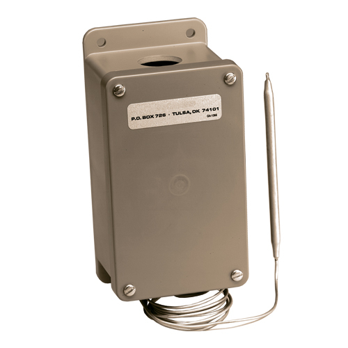 C4XC Single Throw Thermostat, 7 in H x 3.31 in W x 3 in D Outside, 22 A, 1 Pole