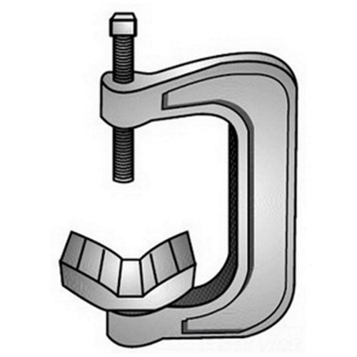 CBC-1 Conduit Clamp, 1/2 to 1-1/4 in Conduit, Malleable Iron, Zinc Plated