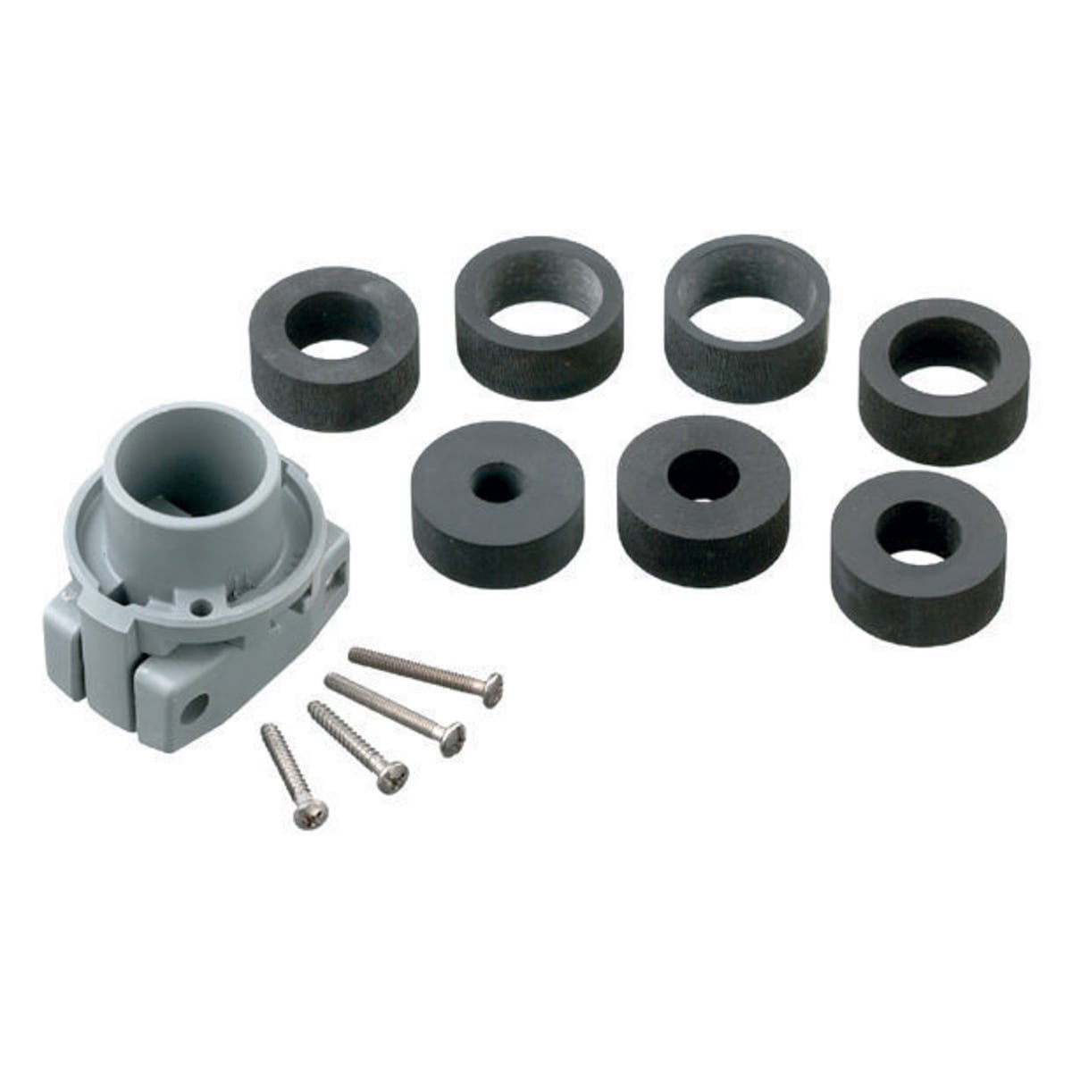 CC100 Replacement Watertight Cord Clamp and Locking Ring, For Use With IEC and Insulgrip 100 and 125 A Plugs, Connectors and Inlets, Industrial Grade, Thermoplastic