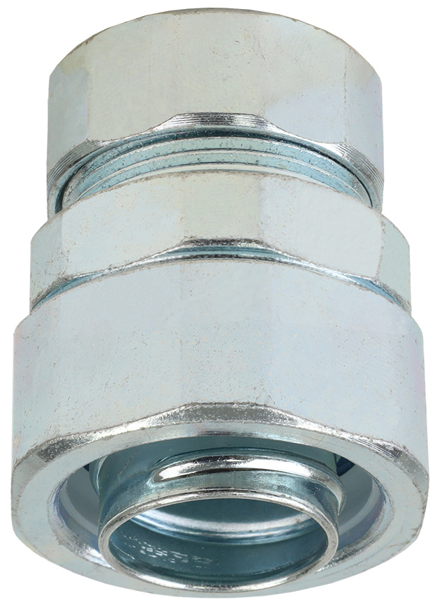 CF2 Combination Coupling, 3/4 in, For Use With EMT Conduit, Steel, Zinc Plated