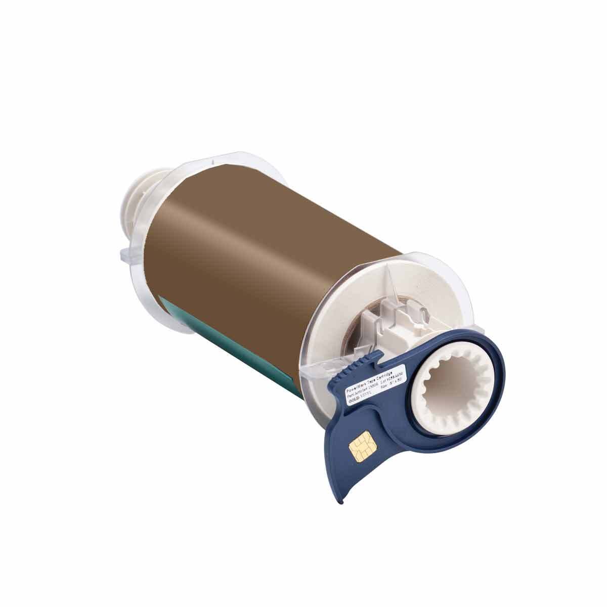13606 BBP85 Printer Label, 50 ft L x 6 in W, Gold, B-595 Vinyl