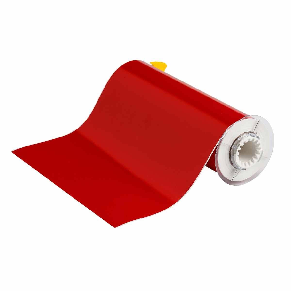 13610 BBP85 Label Tape Cartridge, 50 ft L x 10 in W, For Use With BBP 85 and PowerMark Industrial Sign and Label Printers, B-595 Vinyl, Red