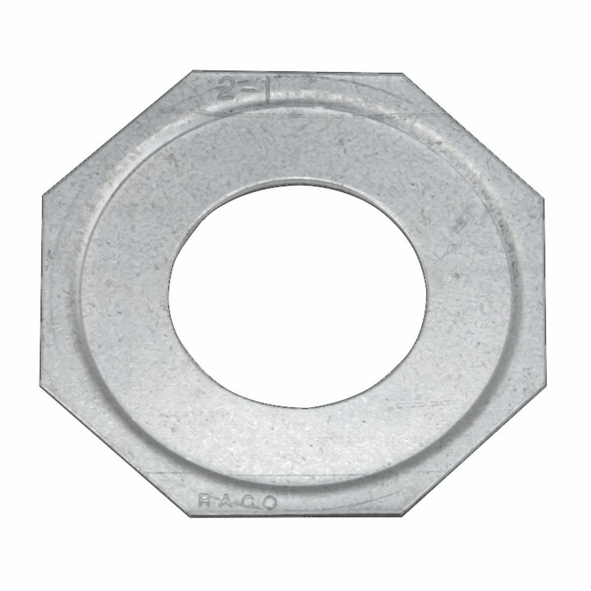 1377 Reducing Conduit Washer, 2 x 1 in, For Use With EMT Conduit, Steel, Electro-Plated Zinc