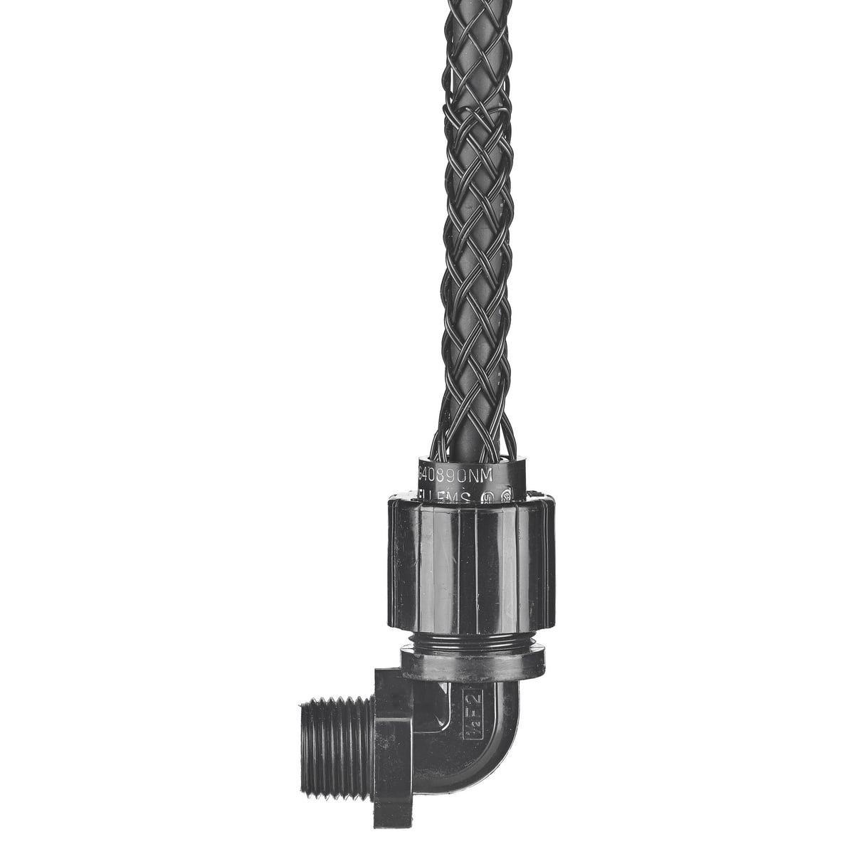 CG40690NM Form 2 Non-Metallic Standard Deluxe Cord Grip With Mesh, 1/2 in Trade, 1 Conductor, 1/4 to 3/8 in Cable Openings, Nylon