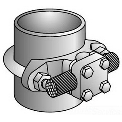 CG-4125 Specification Grade Grounding Connector, 2/0 AWG to 250 kcmil Conductor, Copper