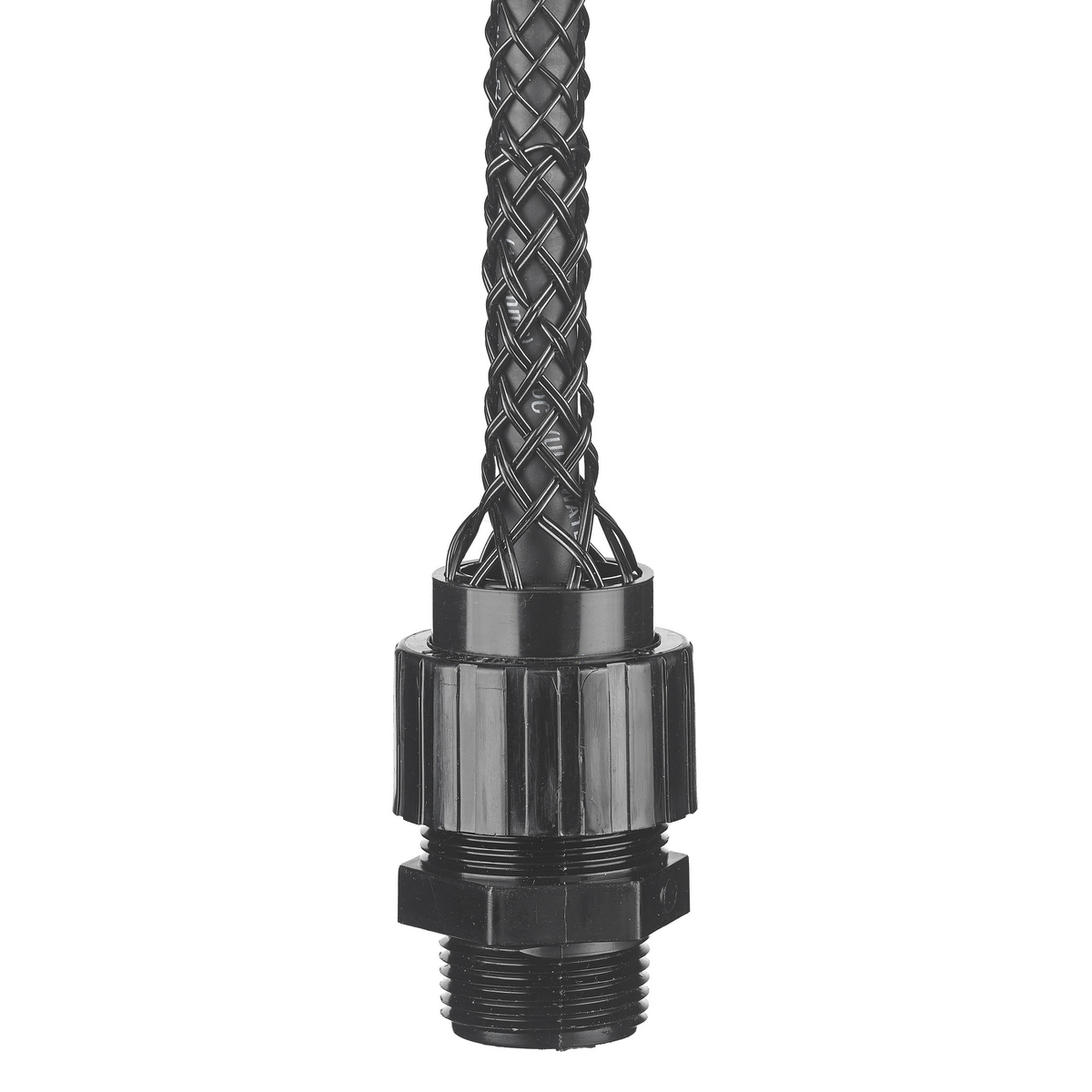 CG610NM Form 3 Non-Metallic Standard Straight Deluxe Cord Grip, 3/4 in Trade, 1 Conductor, 1/2 to 5/8 in Cable Openings, Nylon