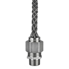 Kellems Wire Management, Deluxe Cord Grips, Straight Male Stainless, .625-.750", 3/4" with Mesh