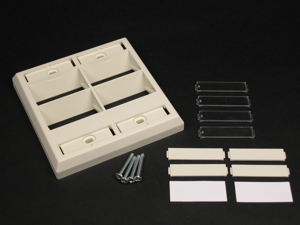 CM SERIES DOUBLE GANG ANGLED FP WH