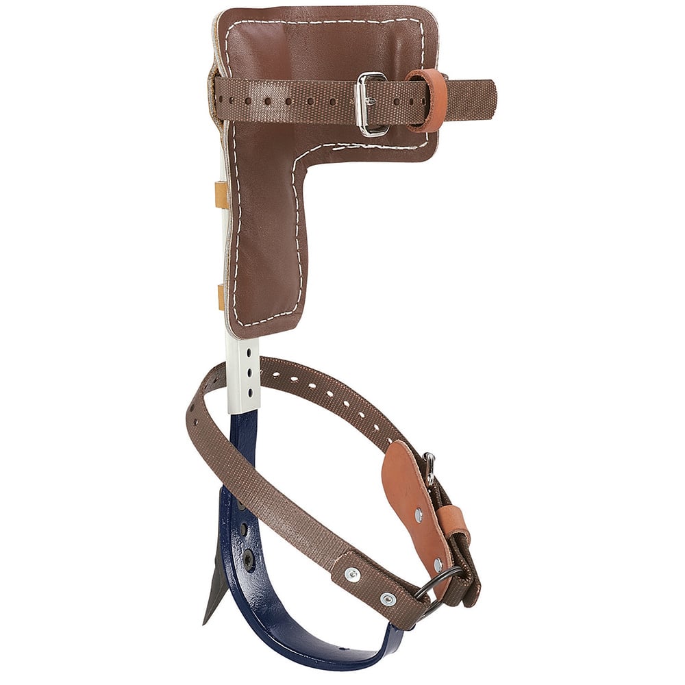 CN1986AR Pole Climber Set, 15 to 19 in L, For Use With Pole and Tree Climbing, Leather