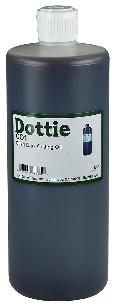CO1 Dark Cutting Oil, 1 qt Can, Bland Hydrocarbon/Mild Odor/Scent, Light Brown, Oily Liquid Form
