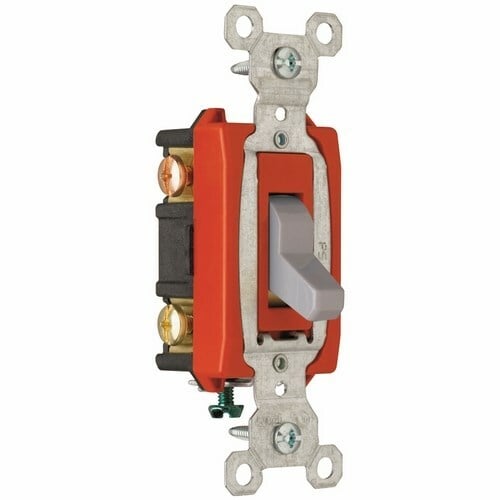 CS20AC3GRY Commerical 20 Amp Toggle Switch, Gray