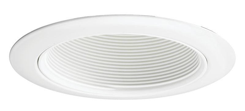 14 WWH Downlight Line Voltage Baffle Trim, 7-5/16 in ID x 5 in OD, Halogen Lamp, For Use With IC1, IC1W, IC1S, IC1P, TC1, TC1S, TC1R, PL418, IC91RLWDG4 Series 50 W PAR20 Line Voltage Housing