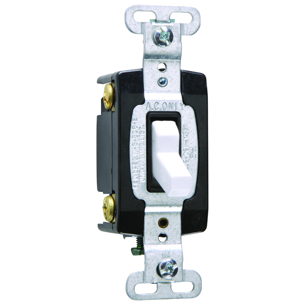 CSB15AC4W Hard Use Switch, White