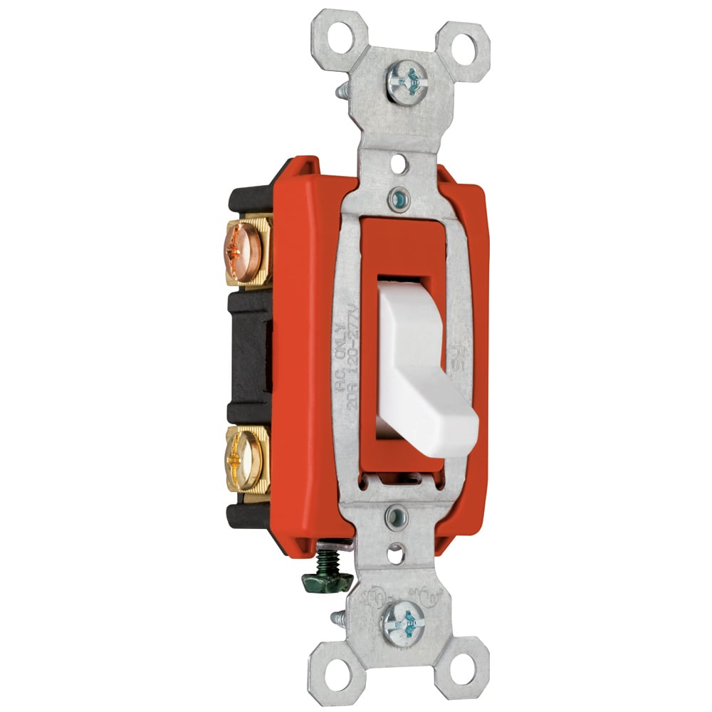 CSB20AC3W Hard Use Switch, White