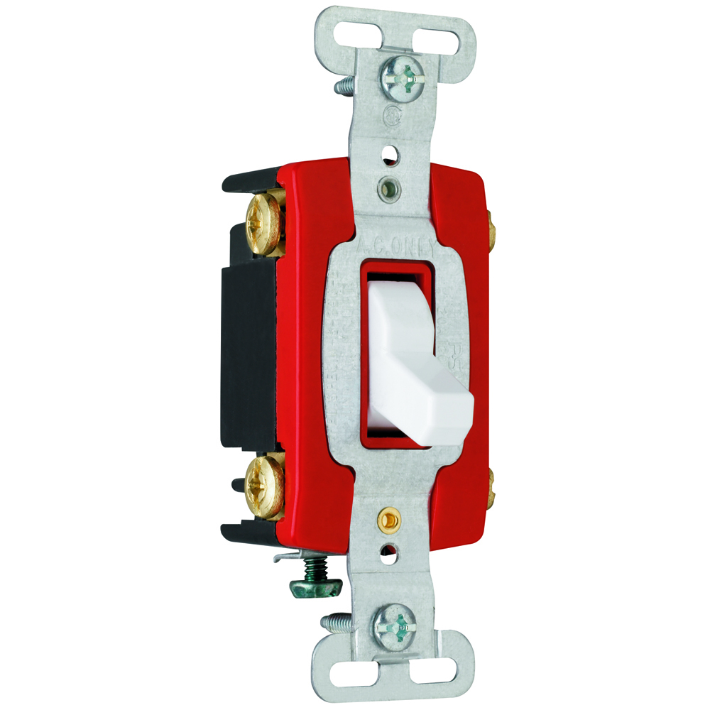 CSB20AC4W Hard Use Switch, White