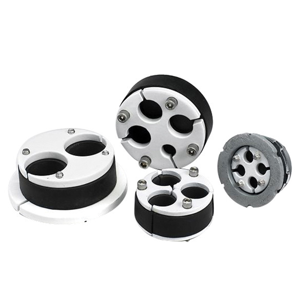 CSBE-200P-1 Type CSBE Conduit Sealing Bushing, 2 in Conduit, (1) 0.89 in, (2) 0.77 in, (3) 0.71 in, (4) 0.59 in AC Cable, Steel, PVC Coated