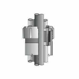 CSBG-250P-1 Type CSBG Conduit Sealing Bushing, 2-1/2 in Conduit, (1) 1.32 in, (2) 0.96 in, (3) 0.89 in, (4) 0.78 in AC Cable, Steel, PVC Coated