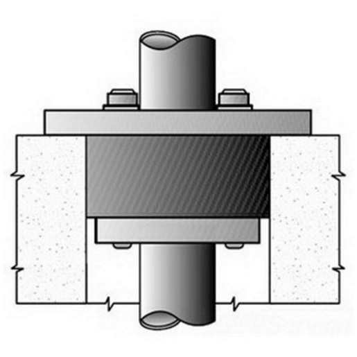 CSML-600P Type CSML Conduit Sealing Bushing, 3-1/2 in, 4 in Conduit, Steel, PVC Coated