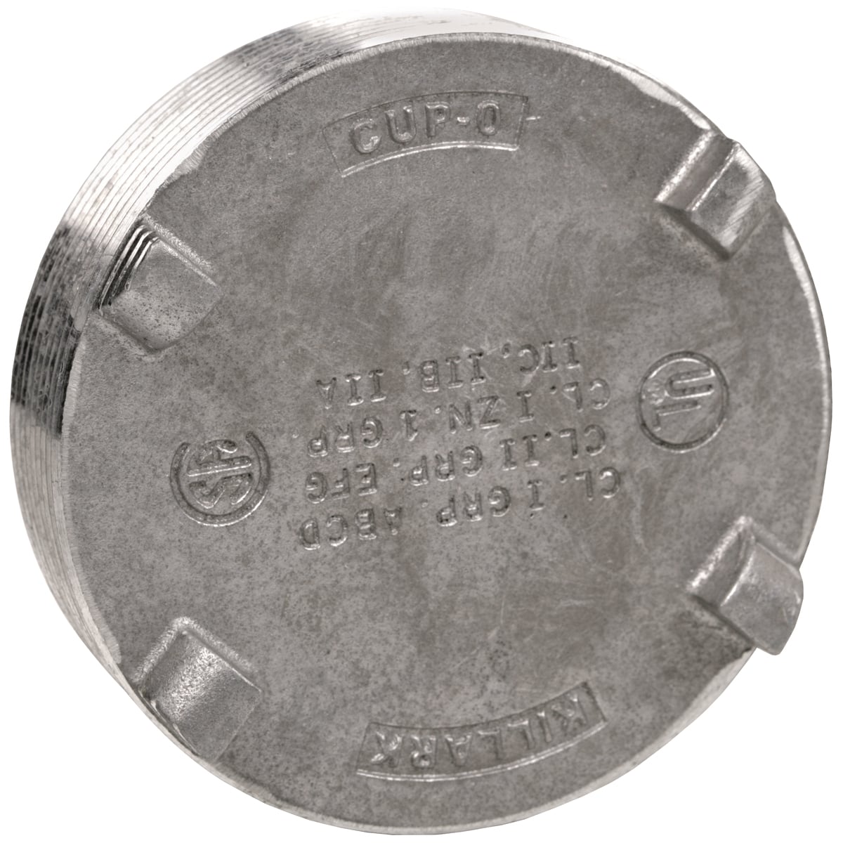 CUP-9 Recessed Close Up Plug, 3-1/2 in, For Use With Conduit Fittings, Copper Free Aluminum, Natural