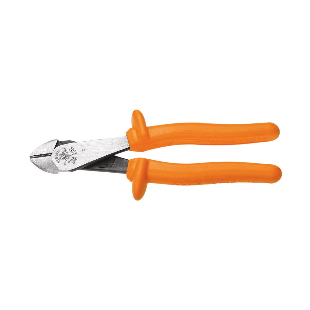 D2000-48-INS 2000 Angled Head Heavy Duty Hot-Riveted Cutting Plier, 0.813 in L x 1.188 in W x 0.813 in THK Jaw Steel Jaw, 8-1/4 in OAL