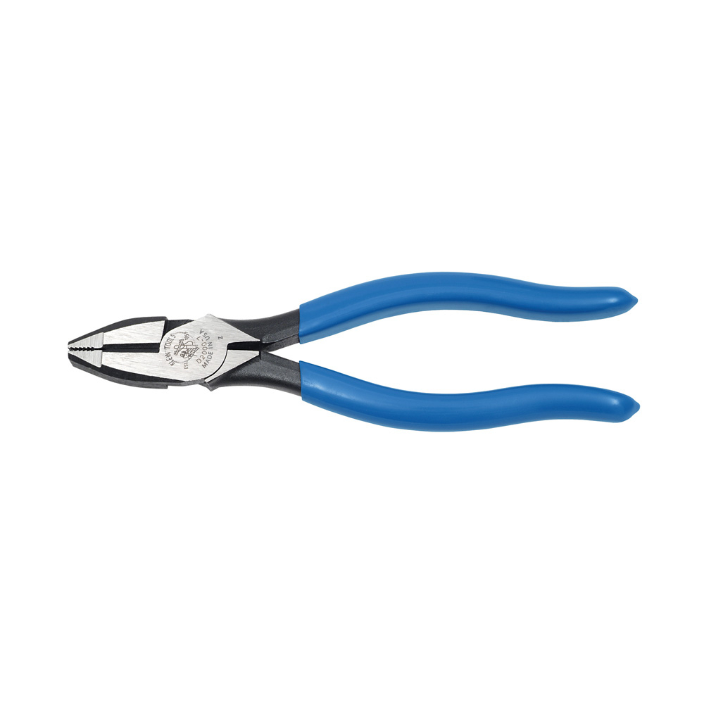 D2000-7 2000 Heavy Duty New England Nose Linemans Plier, 1.281 in L x 1.031 in W x 0.5 in THK Jaw Steel Jaw, Crosshatch Knurled Jaw Surface, 7.77 in OAL