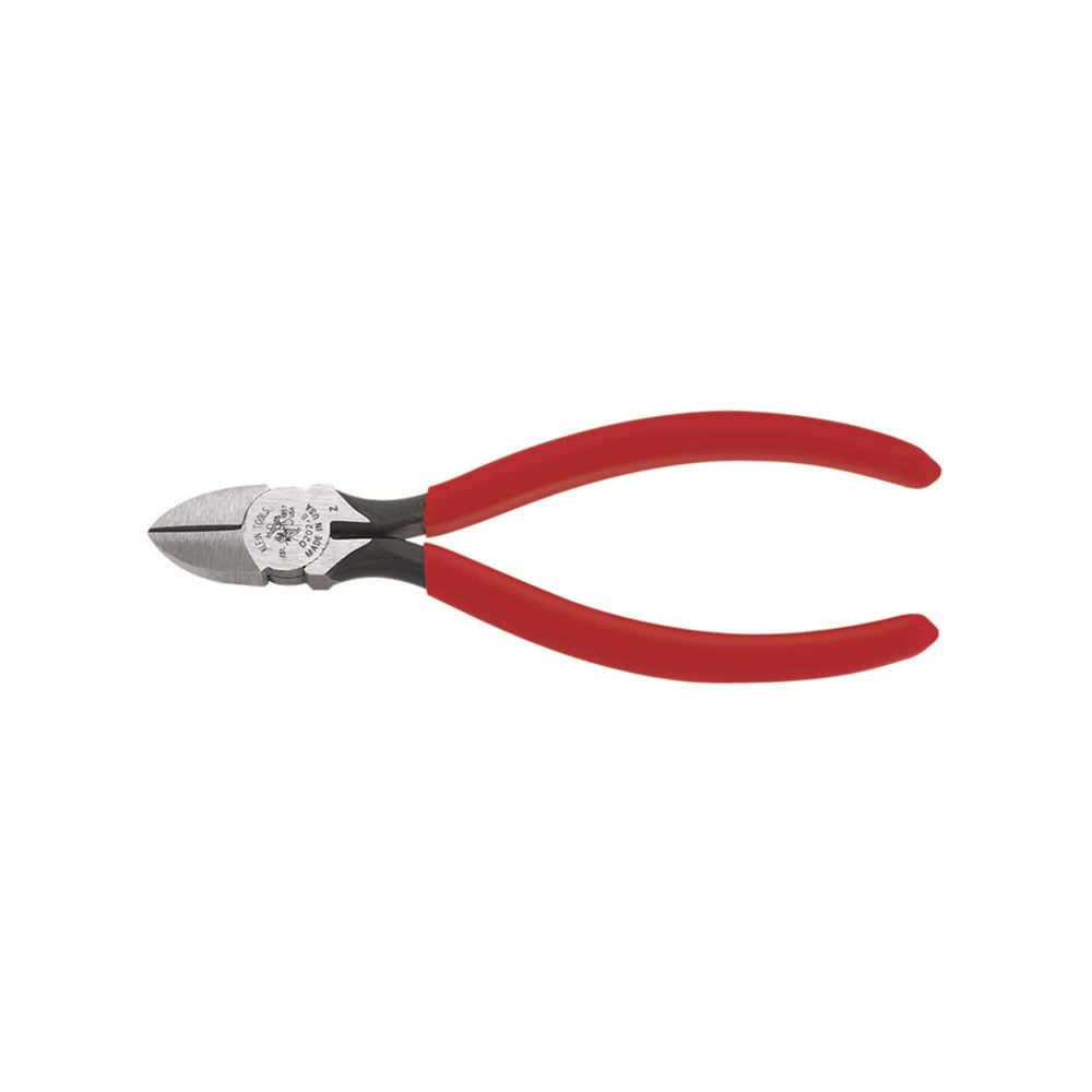 D202-6C Hot-Riveted Spring Loaded Standard Cutting Plier, 0.813 in L x 0.688 in W x 0.813 in THK Jaw Tool Steel Jaw Short Jaw, 6-1/8 in OAL