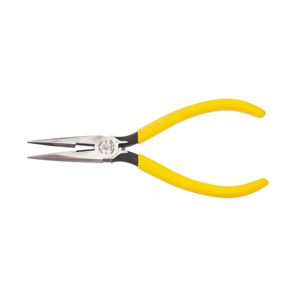 D203-6C Standard Long Nose Plier With Spring, Knurled Tool Steel Jaw, 1-7/8 in L x 0.688 in W Jaw, 6-5/8 in OAL