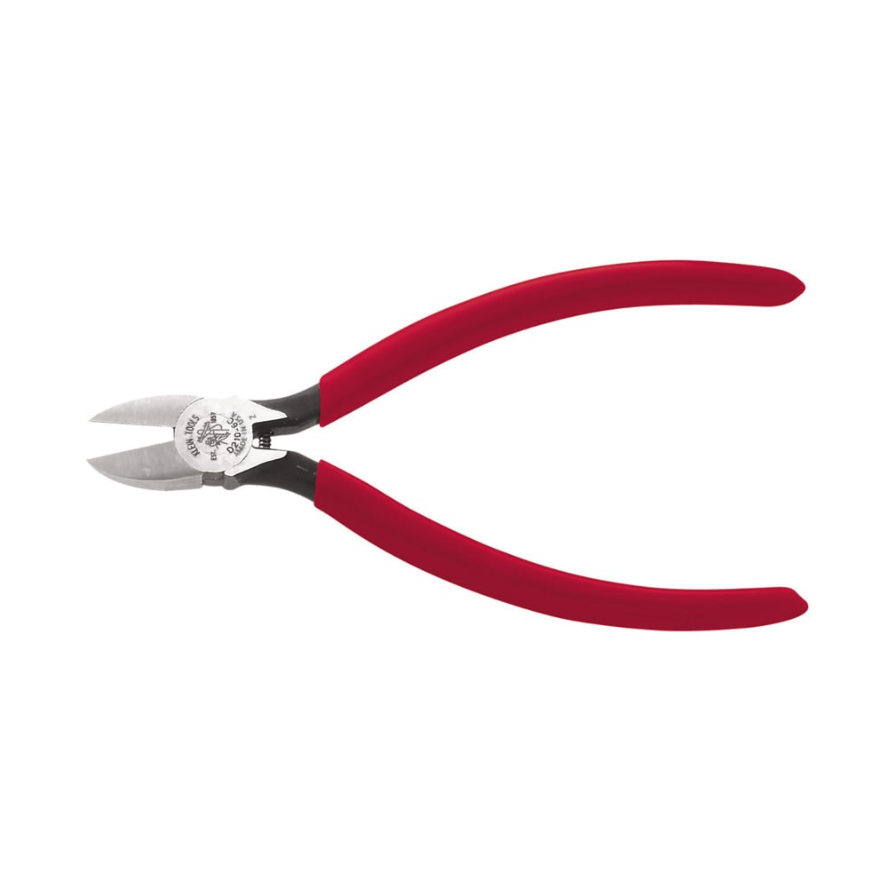 D210-6C Hot-Riveted Standard Tapered Nose Cutting Plier, 0.813 in L x 0.688 in W x 0.813 in THK Tool Steel Short Jaw, 6-1/8 in OAL, Semi-Flush Cut