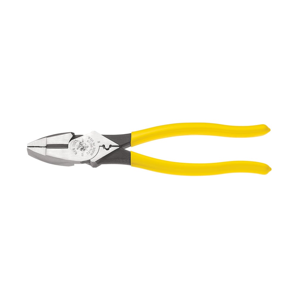 D213-9NE-CR New England Nose Linemans Plier, 1-19/32 in L x 1-1/4 in W x 5/8 in THK Jaw Steel Jaw, Crosshatch Knurled Jaw Surface, 9.34 in OAL
