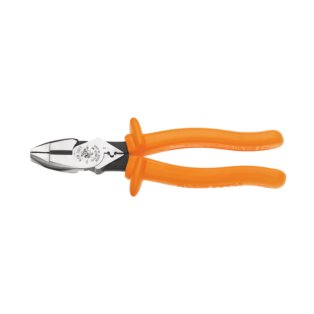 D213-9NE-CR-INS New England Nose Cutting Plier, 1.594 in L x 1.313 in W x 5/8 in THK Jaw Steel Jaw Knurled Jaw, 9.68 in OAL, ASTM Specified