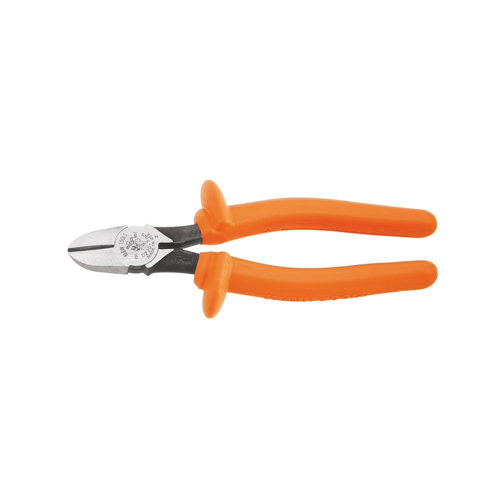D220-7-INS Heavy Duty Hot-Riveted Cutting Plier, 1 in L x 0.969 in W x 1 in THK Jaw Steel Jaw Deep Jaw, 7-7/8 in OAL
