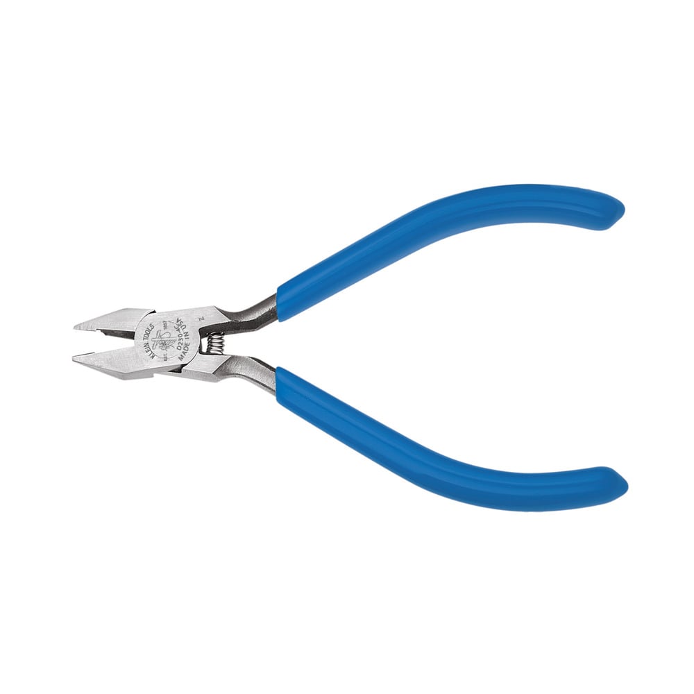D230-4C Long Nose Electronics Hot-Riveted Cutting Plier, 0.5 in L x 0.438 in W x 0.5 in THK Tool Steel Short Jaw, 4-1/4 in OAL, Semi-Flush Cut