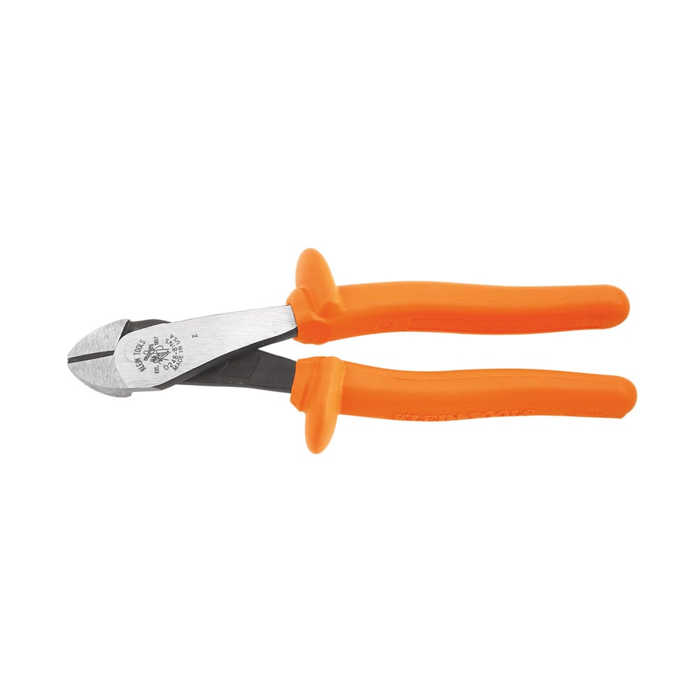 D248-8-INS Angled Head Hot-Riveted Standard Cutting Plier, 0.813 in L x 1.188 in W x 0.813 in THK Jaw Steel Jaw, 8-1/4 in OAL