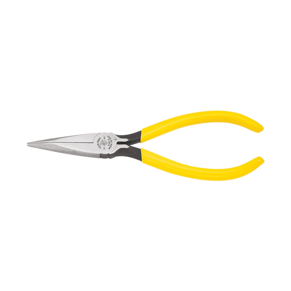 D301-6 Standard Long Nose Plier, Knurled/Serrated Tool Steel Jaw, 1-7/8 in L x 0.688 in W Jaw, 6-5/8 in OAL, 3/32 in W Tip
