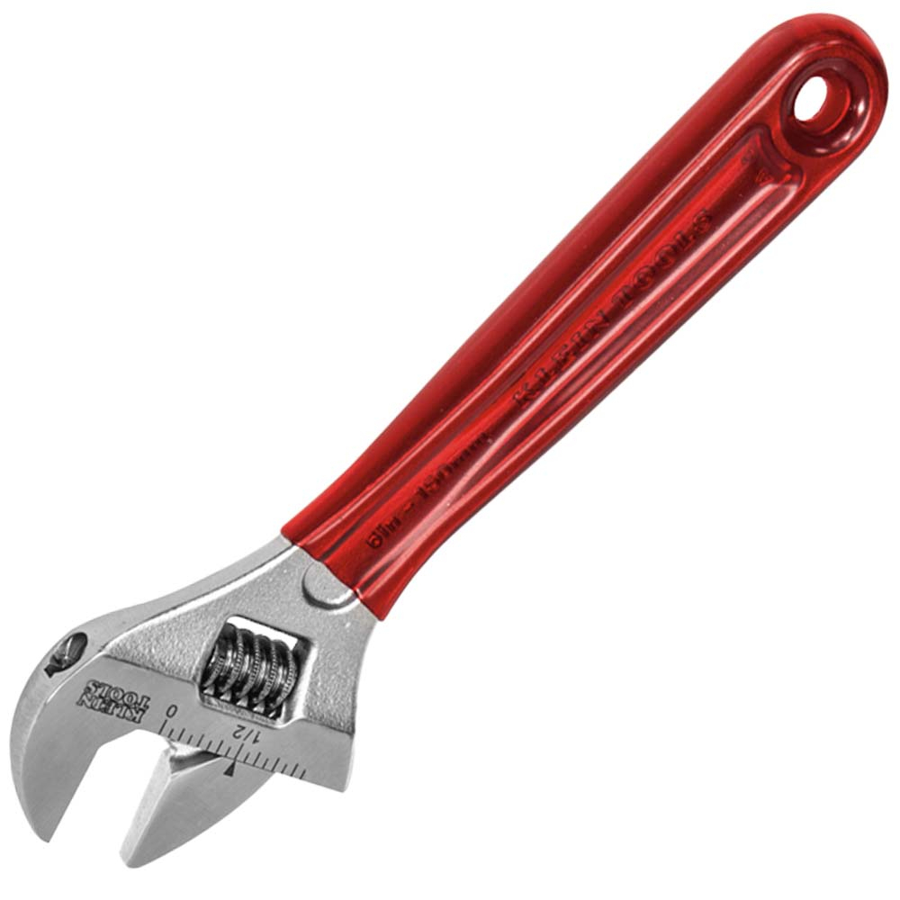 D507-6 Extra Capacity Non-Insulated Adjustable Wrench, 15/16 in, Polished Chrome, 6-1/2 in OAL, Forged Alloy Steel Body, Forged Alloy Steel
