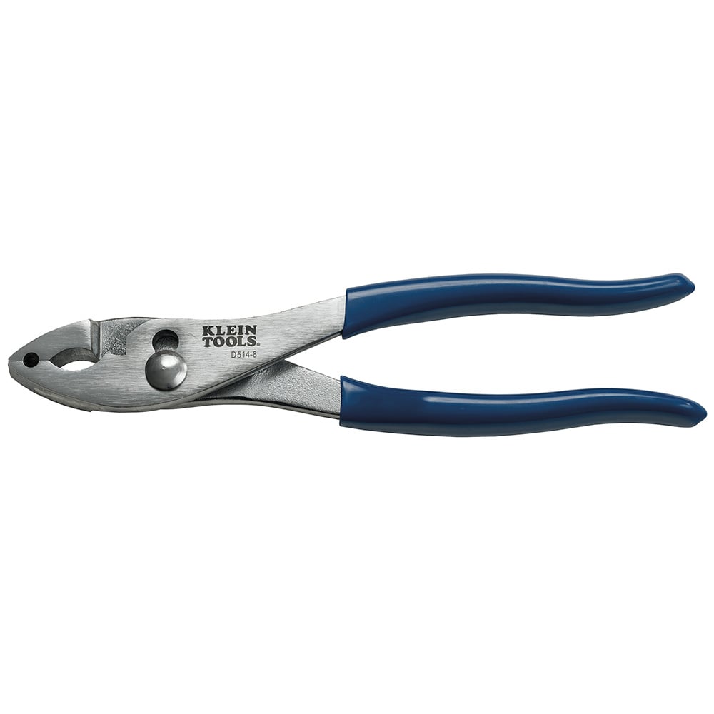D514-8 Slip Joint Plier, 1-3/8 in L x 1-1/4 in W x 7/16 in THK, 8.063 in OAL