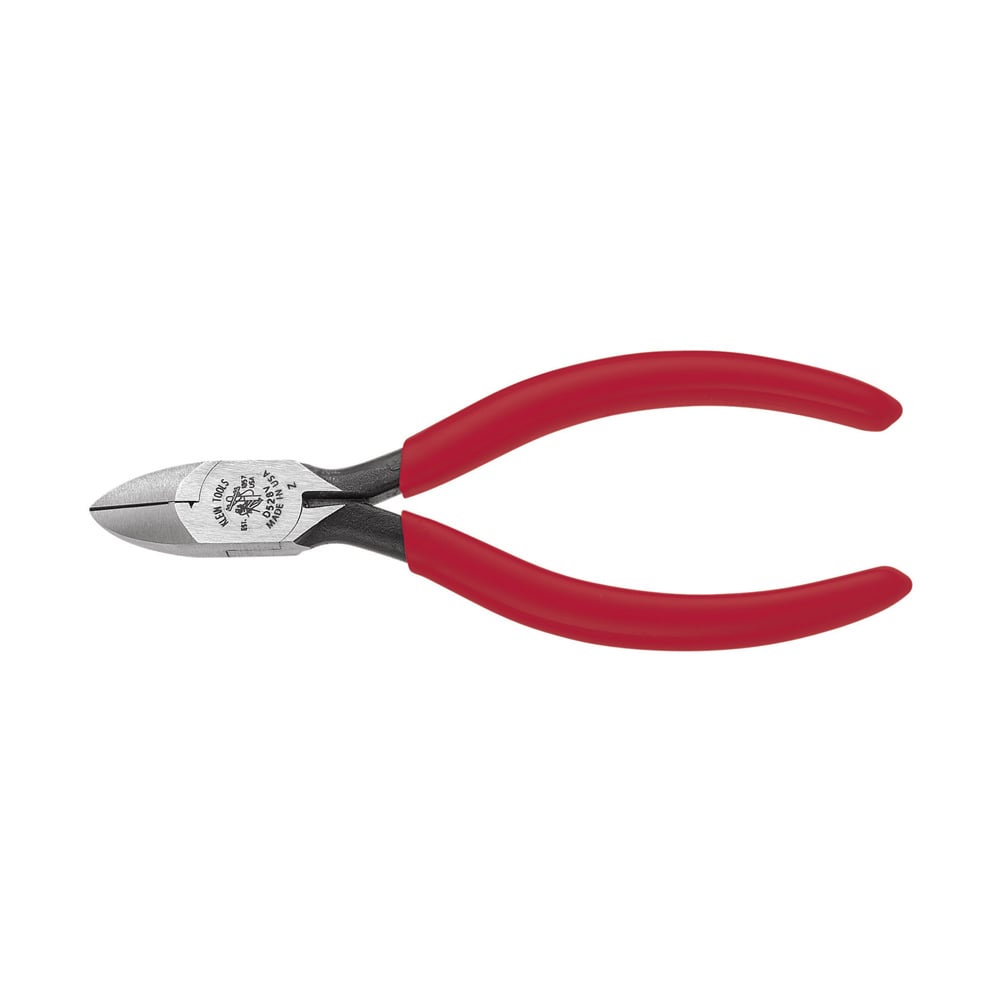 D528V Cutting Plier, 0.813 in L x 0.563 in W x 0.813 in THK Jaw Steel Jaw, 5.2 in OAL