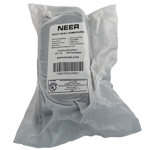 DC-10 NEER Duct Sealing Compound, 1 lb Bag, Gray, 1.65 to 1.7