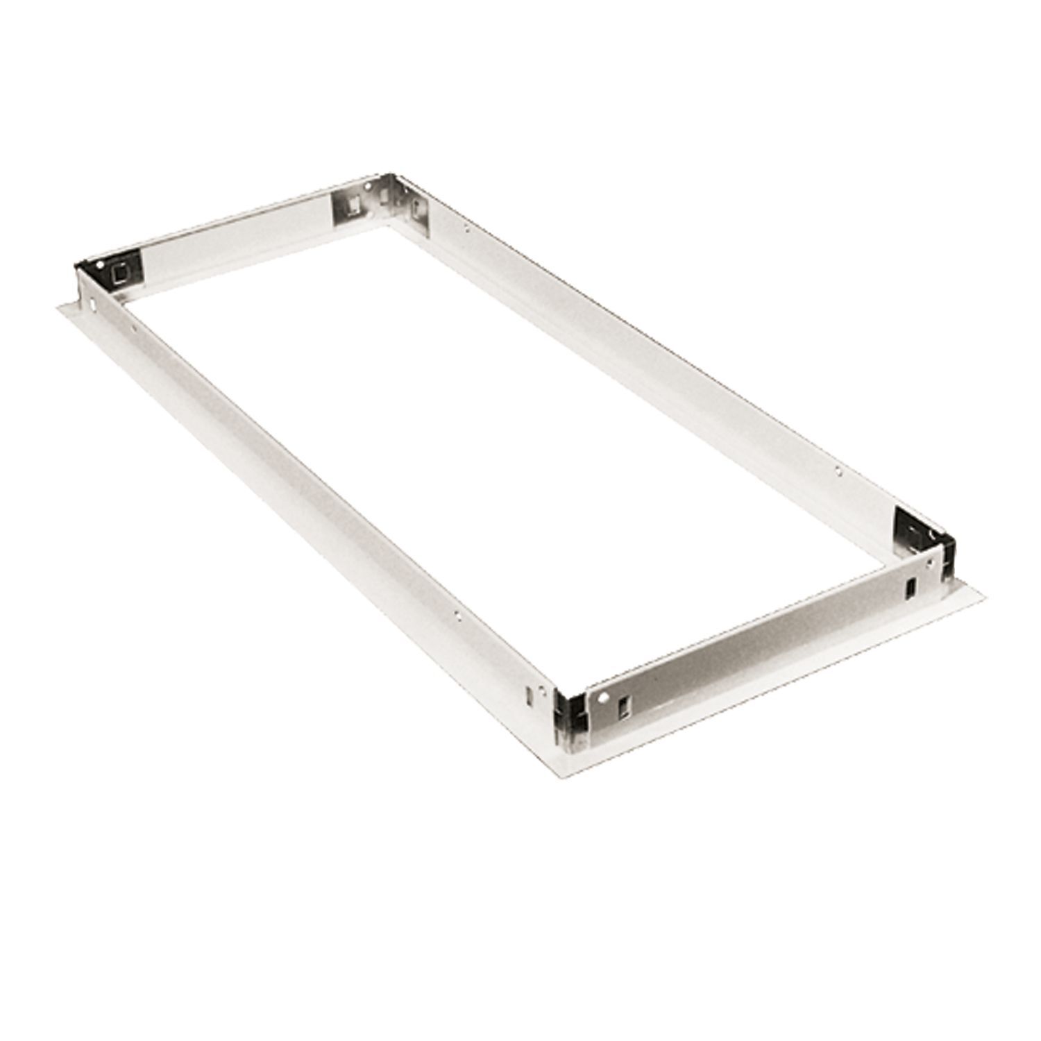 DF-14W-U Metalux Commercial Dry Wall Frame Kit, For Use With Undercabinet Lighting, 1 x 4 ft, Aluminum, White