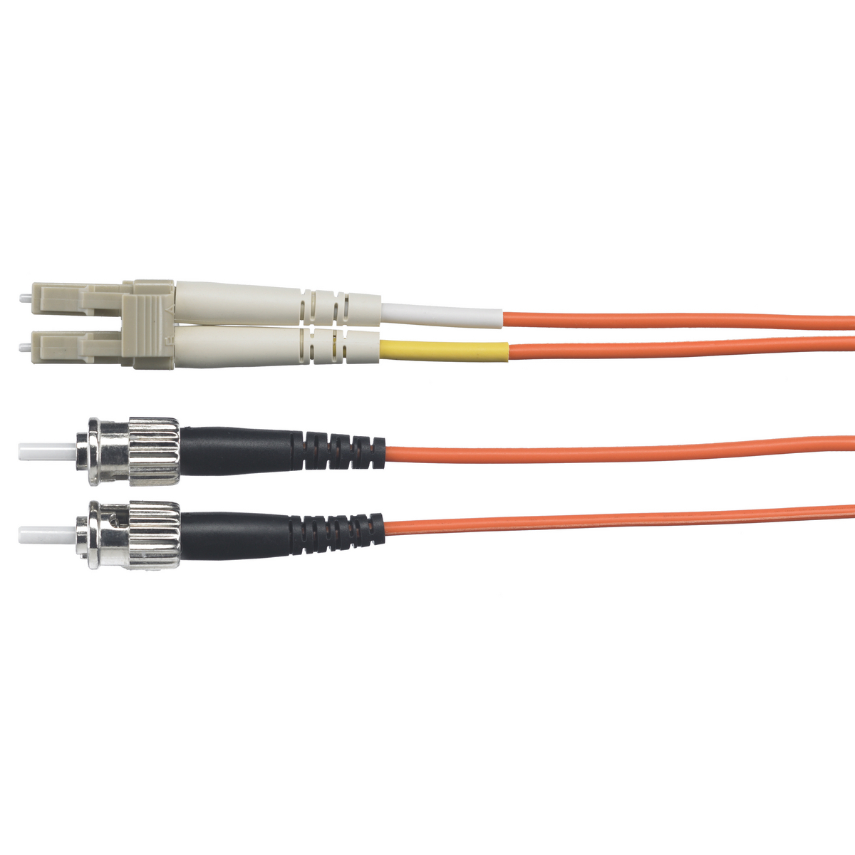 DFPCLCSTC3MM Duplex OM1 Multi-Mode Plenum Standard Fiber Optic Patch Cord, (6) Fiber, 62.5 um Core, 3 m L, Glass Fiber Conductor