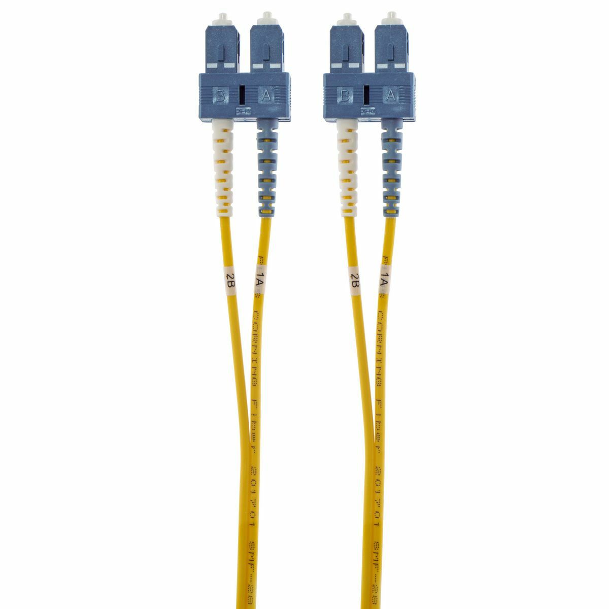 DFPCSCSCS3SM Duplex OS2 Plenum Rated Singlemode Fiber Optic Patch Cord, 6 Fiber, 3 m L