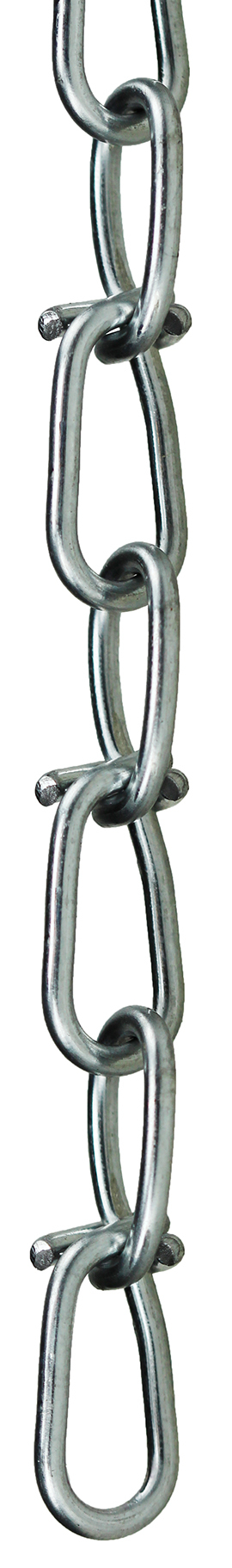DL3 5010 Double Loop Locked Jack Link Chain, #3 Trade, 100 ft L, 90 lb Load