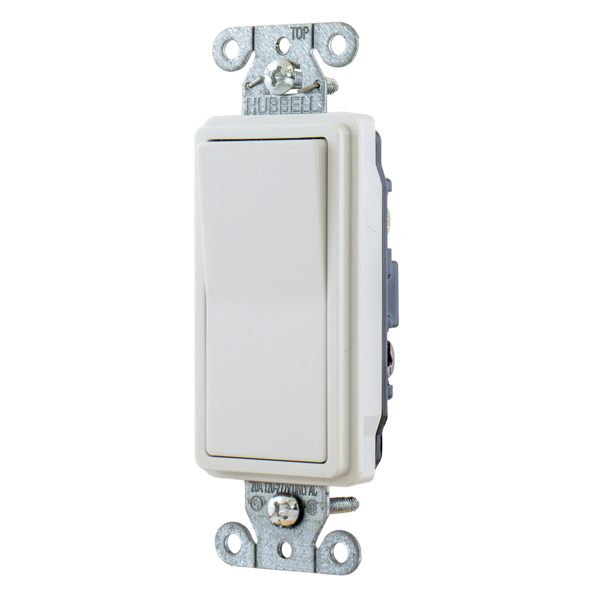 DS320W Decorator Standard General Purpose AC Switch, 120 to 277 V AC, 20 A, 5540 W Power Rating, 2 Position Contact