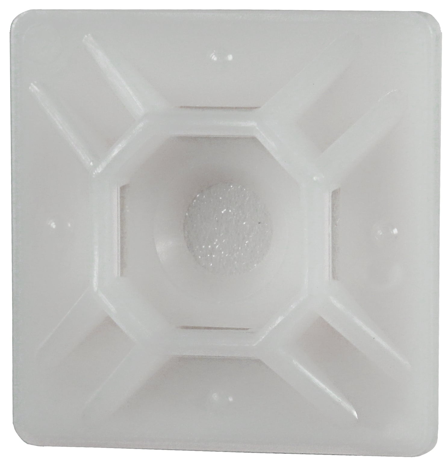 DT100S 5970 Adhesive Mounting Base, Adhesive Mount, Nylon, Natural