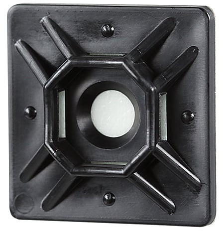 DT100SB Adhesive Mounting Base, Nylon, UV Black