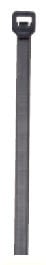 DT36HB Heavy Duty Straight Tip Cable Tie, 37-1/4 in L x 0.34 in W x 0.09 in THK, Nylon, UV Black