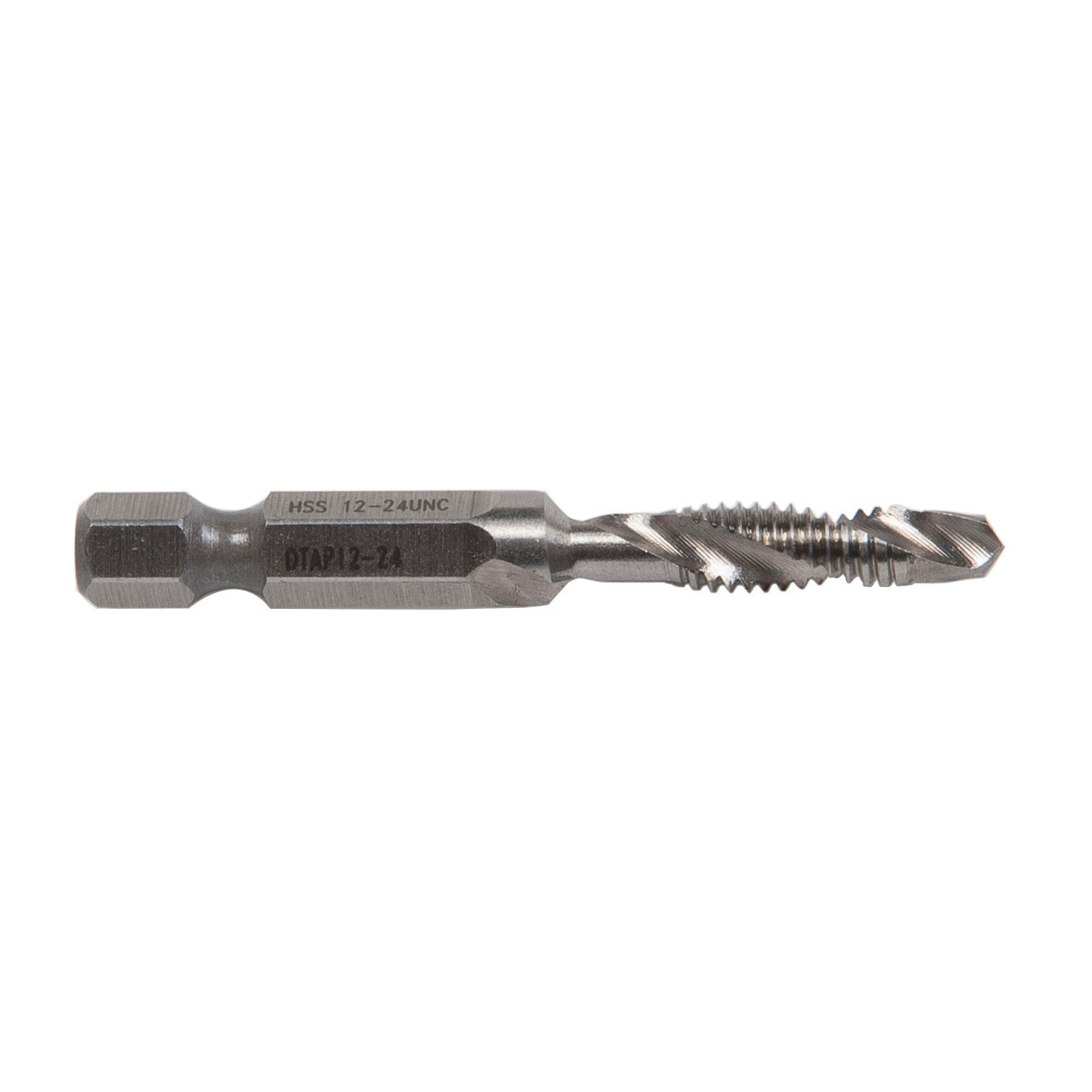 DTAP12-24 Quick-Change Standard Length Combination Drill and Tap, 2B Class of Fit, 1-1/4 in L Drill, #12-24 NC Thread