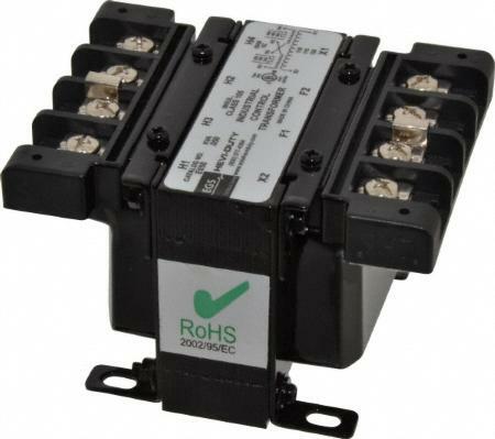 E050JN SBE Encapsulated Control Transformer, 208/240/480/600 V AC Primary, 24/120 VAC Secondary, 0.05 kVA Power Rating, 50/60 Hz, 1 Phase