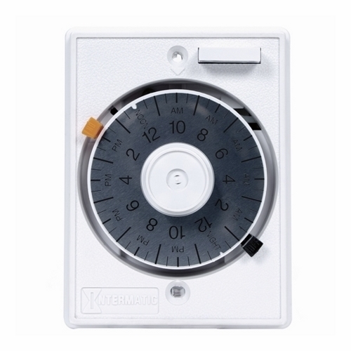 E1010 E1000 Heavy Duty Mechanical Timer Switch With Permanent Tripper, 1/2 to 22-1/2 hr Setting, 125 V AC, 1 hp, 1NO 1 Form A SPST Contact, 1 Poles