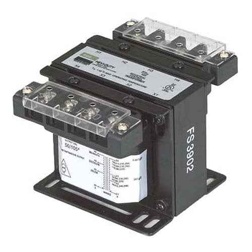 E150TF International Encapsulated Control Transformer, 208/240/415/480/600 V AC Primary, 120 VAC Secondary, 0.15 kVA Power Rating, 50/60 Hz, 1 Phase